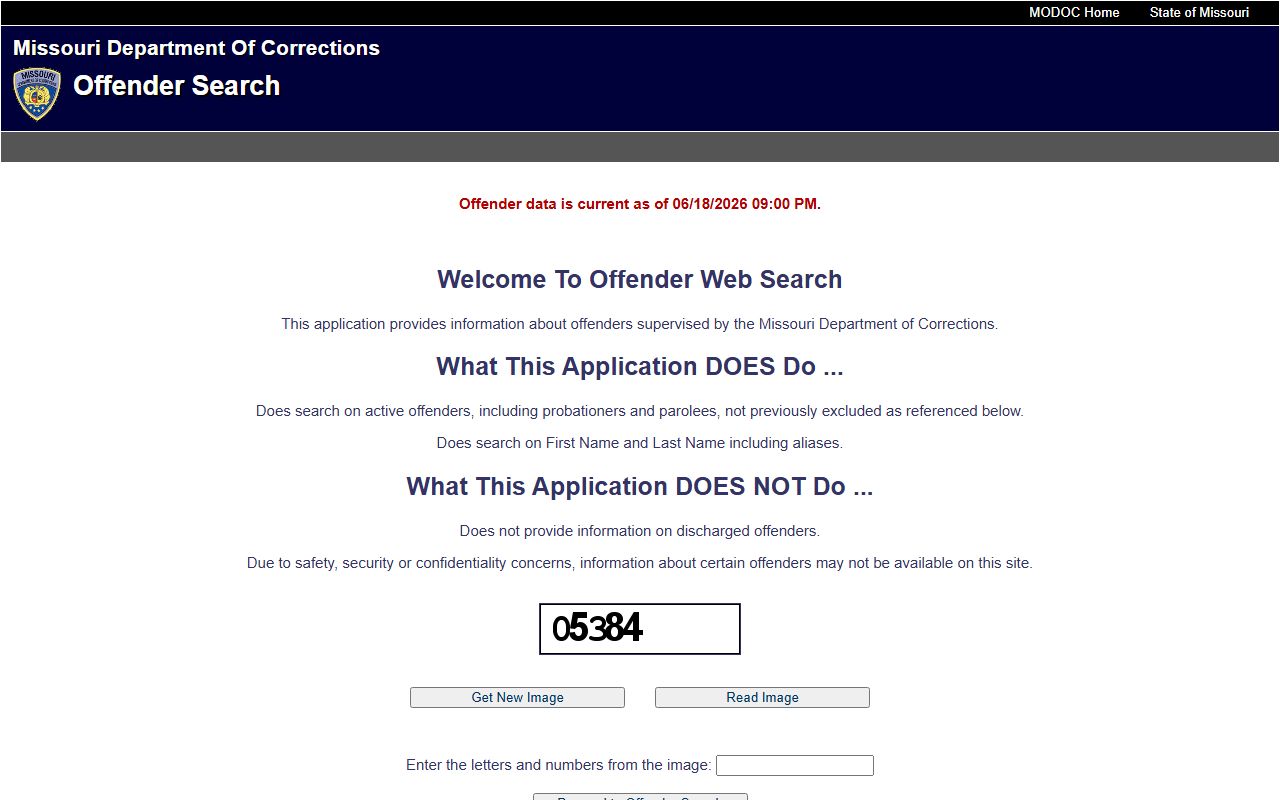 Barry County inmate population Missouri DOC offender search